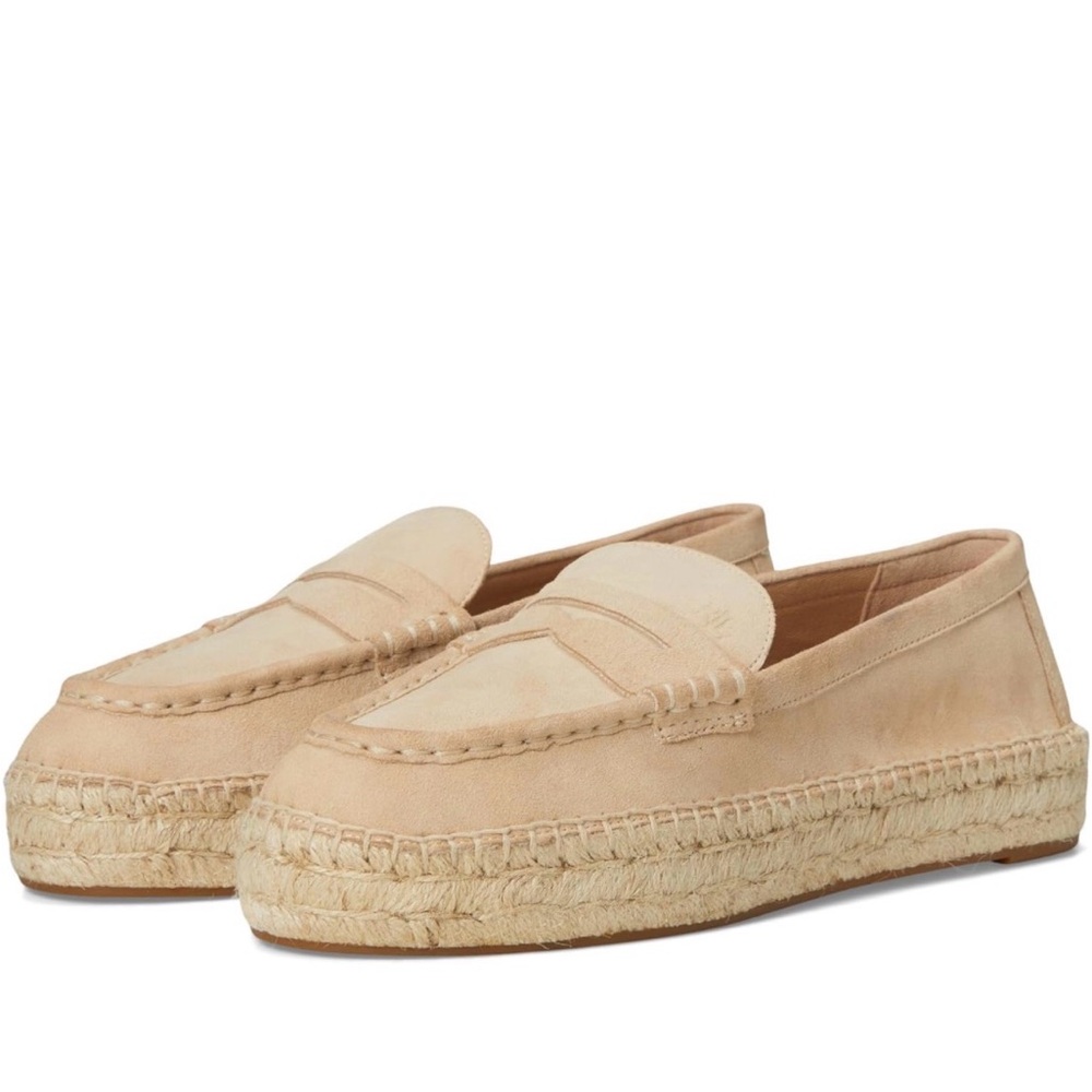 Lauren Ralph Lauren Womens Luize Suede Loafers Espadrille NWOB